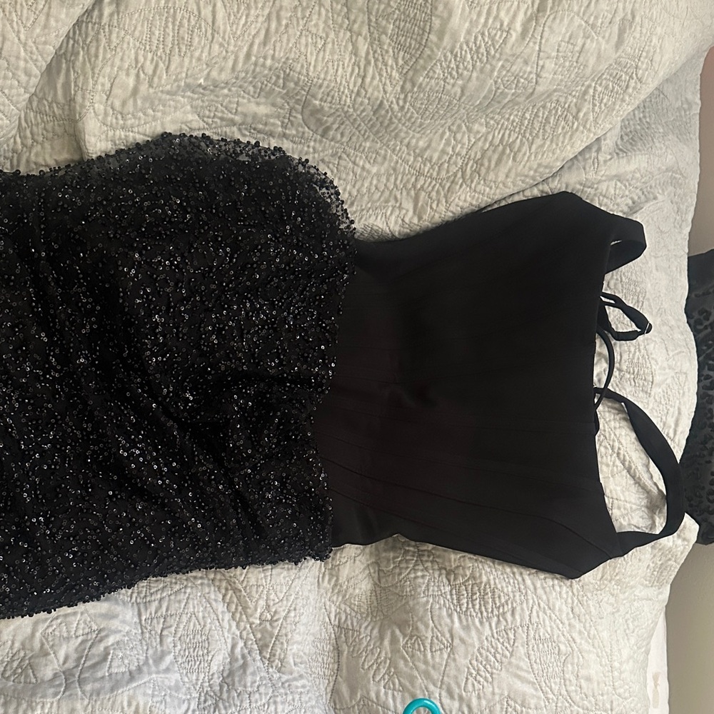 Elegant Black Mini Dress